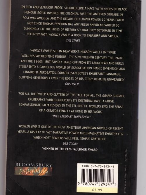 World’s End – T Coraghessan Boyle secondhand book