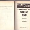 World’s End – T Coraghessan Boyle secondhand book