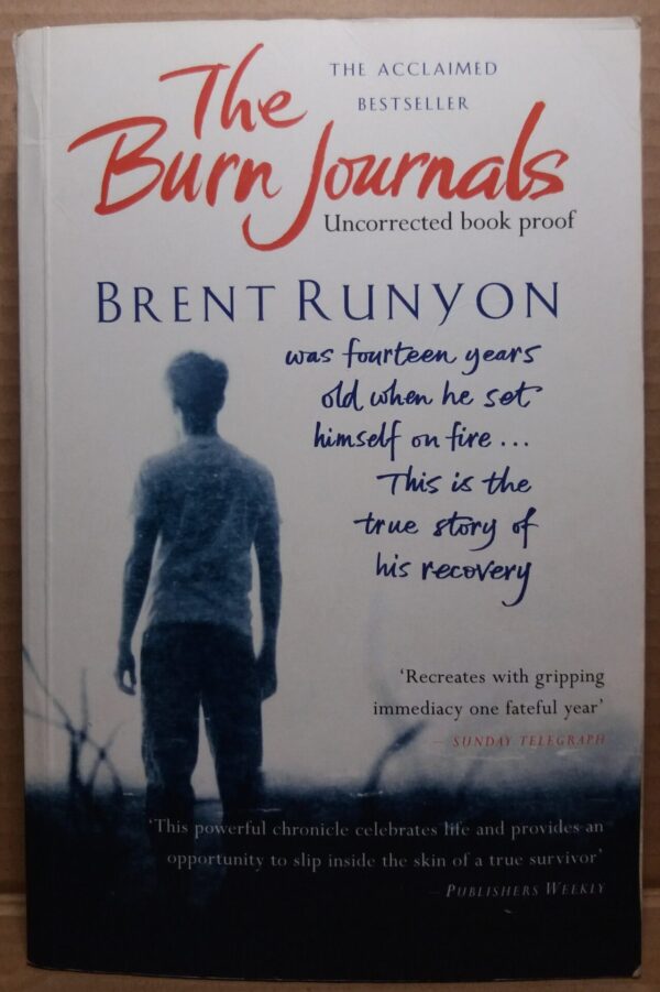 The Burn Journals – Brent Runyon secondhand book