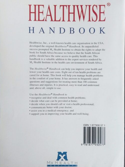 Healthwise Handbook: A Self-Care Manual For You – MX Health Institute secondhand book