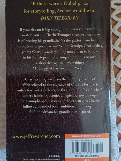 As The Crow Flies – Jeffrey Archer secondhand book