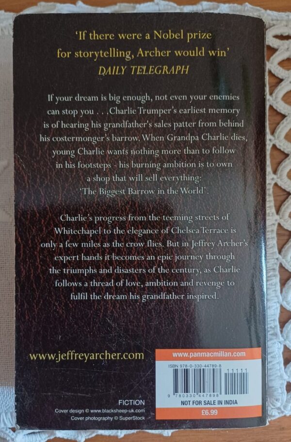 As The Crow Flies – Jeffrey Archer secondhand book