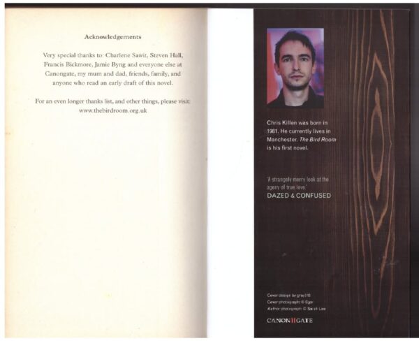 The Bird Room — Chris Killen secondhand book