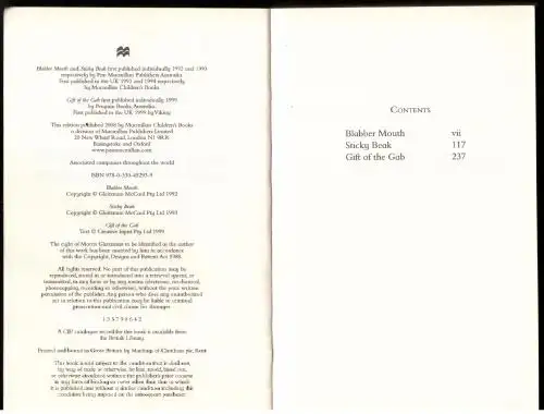 The Blabber Mouth Collection — Morris Gleitzman secondhand book