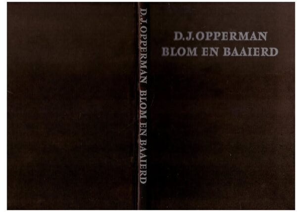 Blom En Baaierd — D. J. Opperman secondhand book