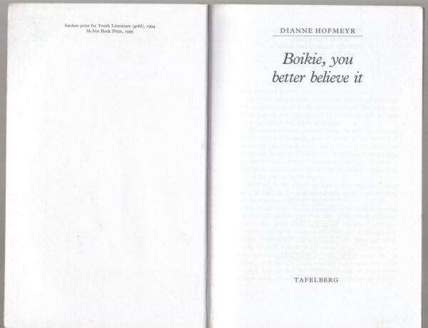 Boikie, You Better Believe it -- Dianne Hofmeyr4 Boikie, You Better Believe it — Dianne Hofmeyr secondhand book