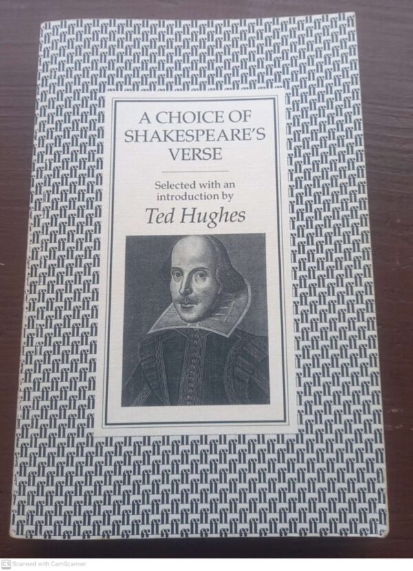 A Choice Of Shakespeare’s Verse — Ted Hughes secondhand book