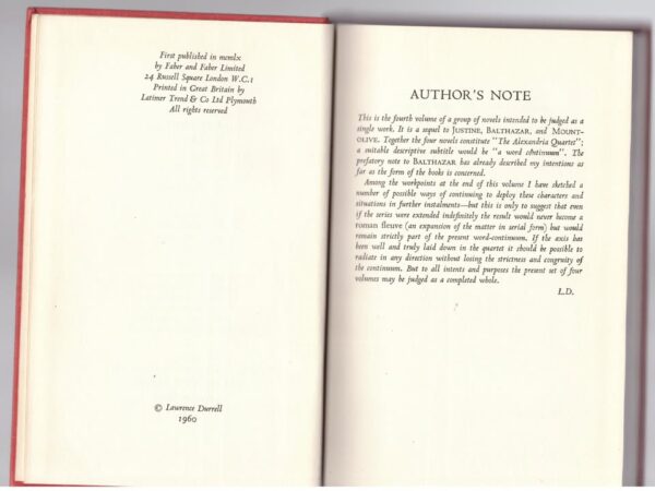 Clea — Lawrence Durrell secondhand book