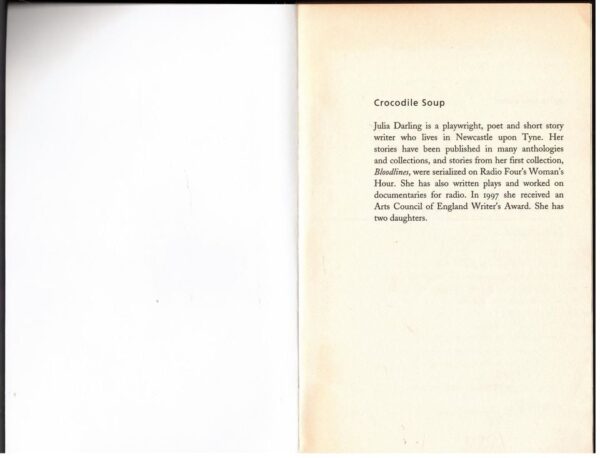 Crocodile Soup3 Crocodile Soup — Julia Darling secondhand book