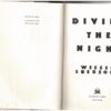 Divide The Night – Wessel Ebersohn secondhand book