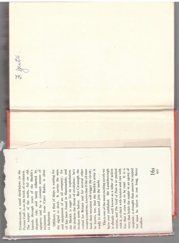 Gulf of Pain3 The Gulf Of Pain — Gordon Landsborough secondhand book