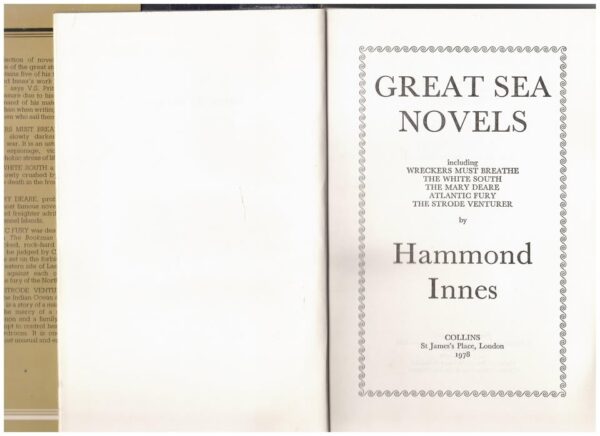 Hammond Innes Omnibus: Great Sea Novels
