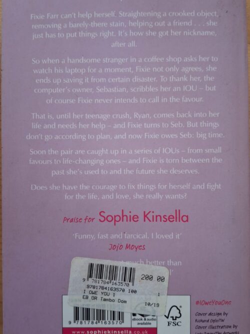I Owe You One – Sophie Kinsella secondhand book