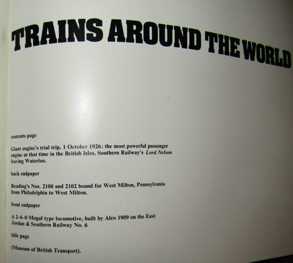 Trains Around The World – Authors Unknown secondhand book