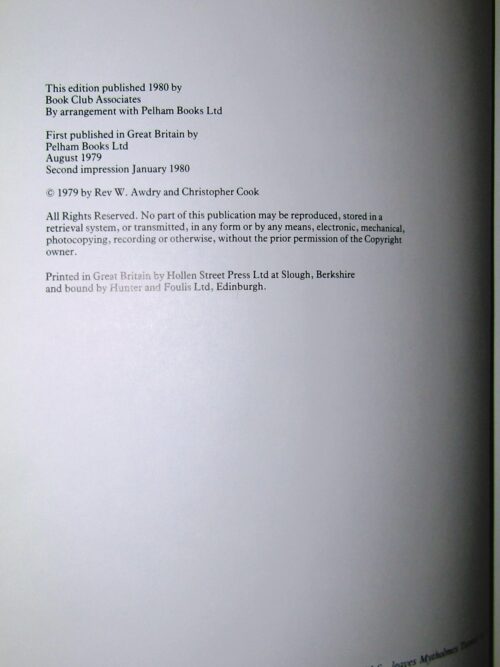 A Guide To The Steam Railways Of Great Britain – Rev W. Awdry, Chris Cook secondhand book