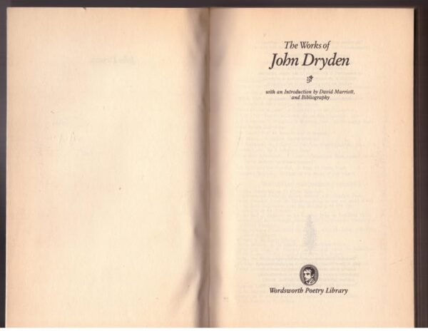 The Works Of John Dryden secondhand book
