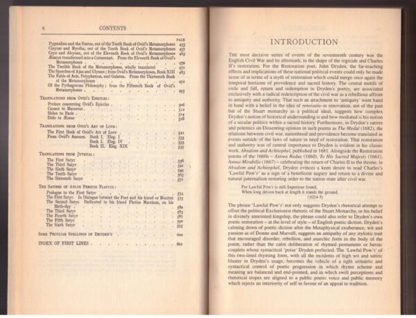 The Works Of John Dryden secondhand book