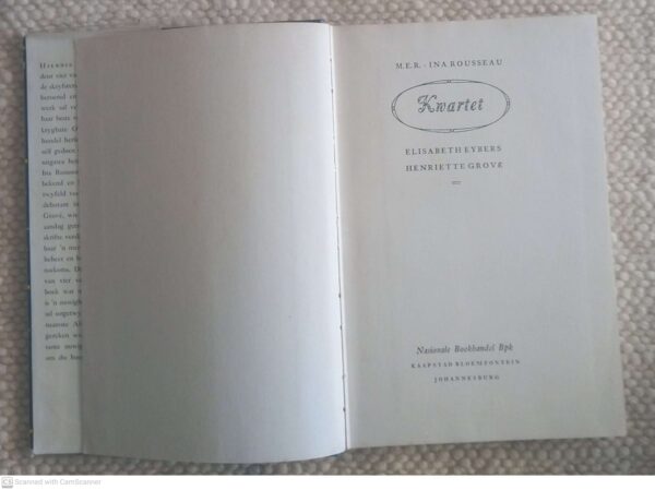 Kwartet — M. E. R, Ina Rousseau, Elisabeth Eybers, Henriette Grové secondhand book