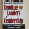 Leading Leaders To Leadership – John Fuhrman secondhand book