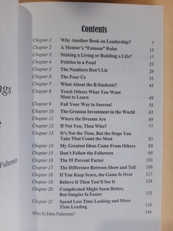 Leading Leaders To Leadership – John Fuhrman secondhand book