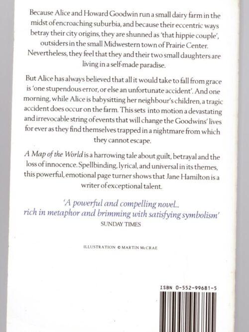 A Map Of The World — Jane Hamilton secondhand book