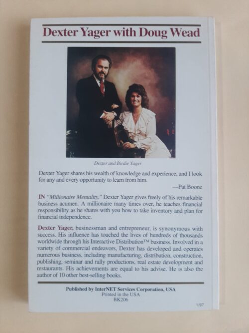 Millionaire Mentality – Dexter Yager secondhand book
