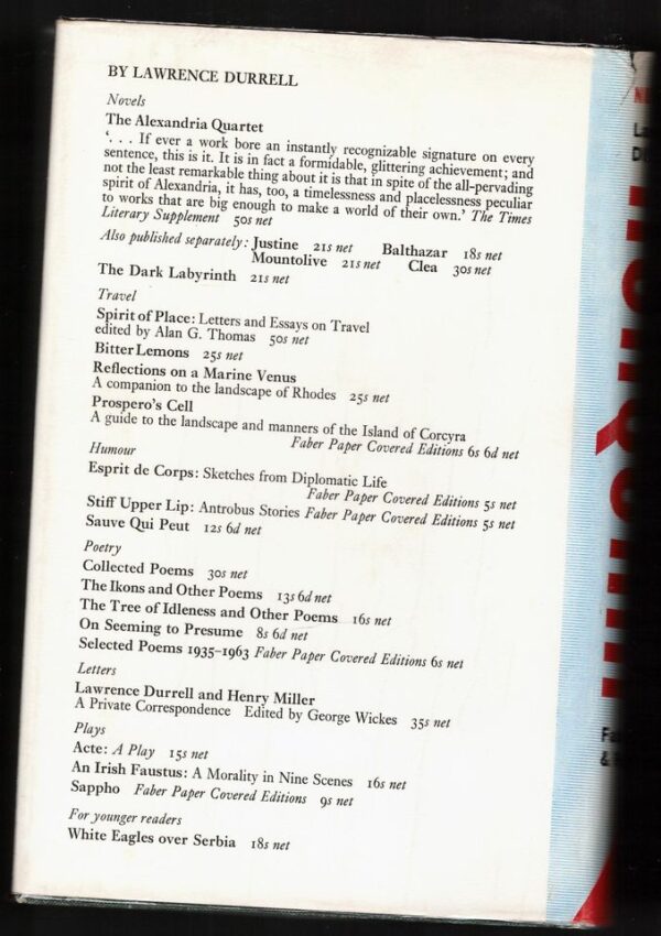 Nunquam — Lawrence Durrell secondhand book
