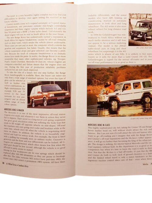 The Complete Guide To A Four-Wheel Drive In Southern Africa – Andrew St. Pierre White secondhand book