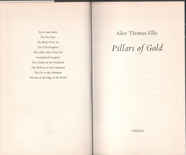 Pillars Of Gold — Alice Thomas Ellis secondhand book