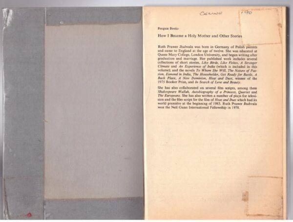 Ruth Prawer Jhabvala3 How I Became A Holy Mother And Other Stories – Ruth Prawer Jhabvala secondhand book