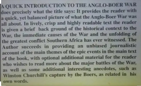 A Quick Introduction To The Anglo-Boer War 1899-1902 – Charl Voster secondhand book