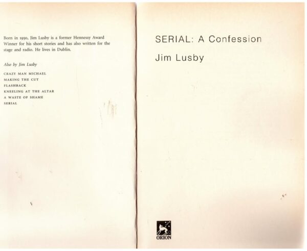 Serial: A Confession — Jim Lusby secondhand book