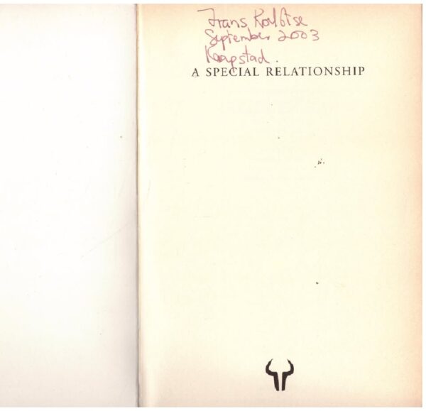 A Special Relationship — Douglas Kennedy secondhand book