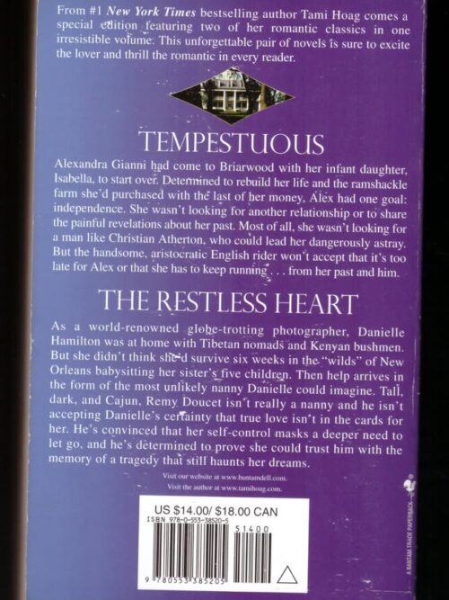 Tempestuous / The Restless Heart – Tami Hoag secondhand book