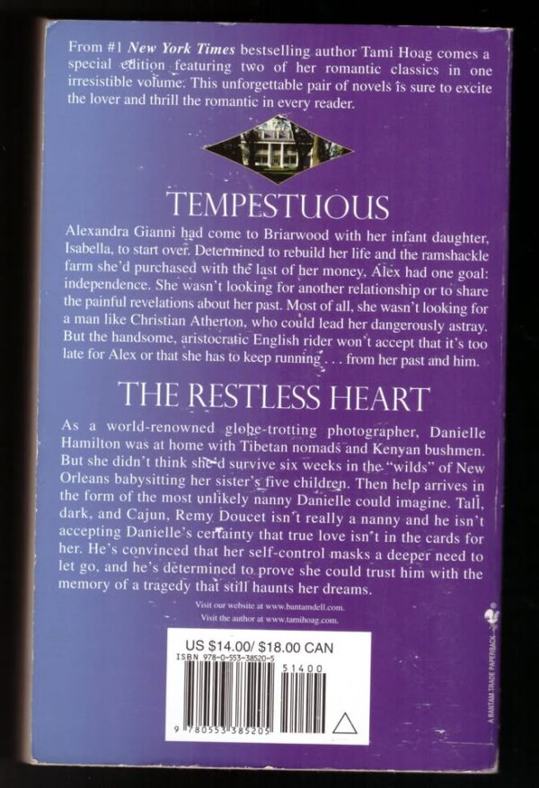 Tempestuous / The Restless Heart – Tami Hoag secondhand book