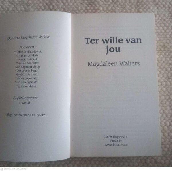 Ter Wille Van Jou – Magdaleen Walters secondhand book