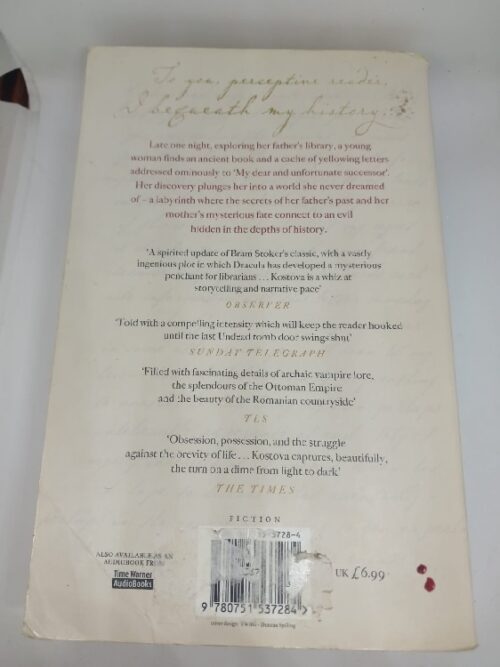 The Historian – Elizabeth Kostova secondhand book
