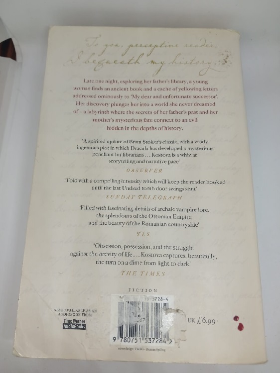 The Historian – Elizabeth Kostova secondhand book