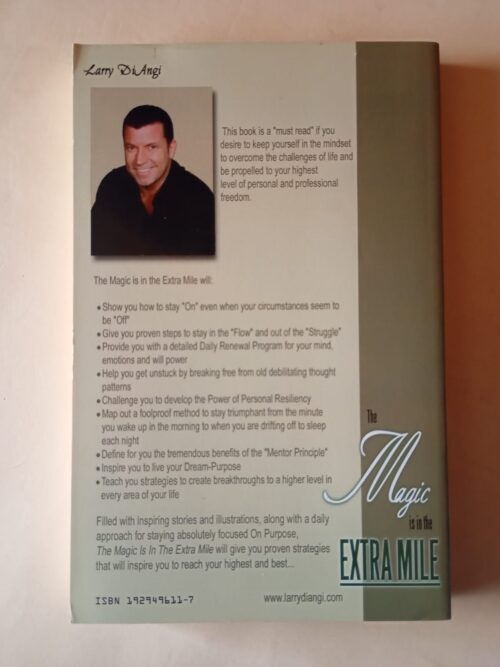The Magic Is In The Extra Mile – Larry DiAngi secondhand book