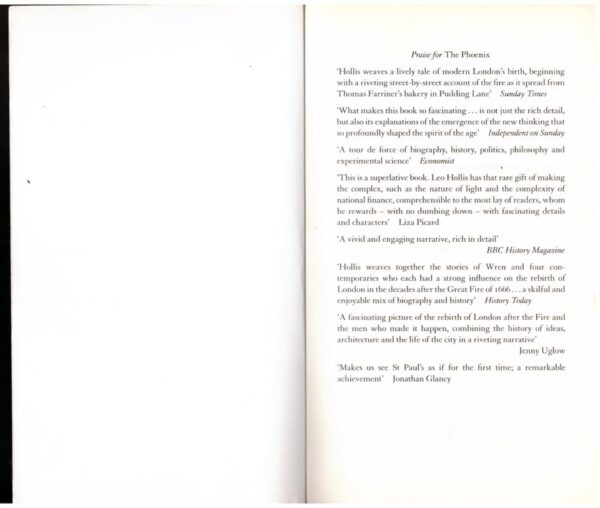 The Phoenix: The Men who Made Modern London — Leo Hollis secondhand book
