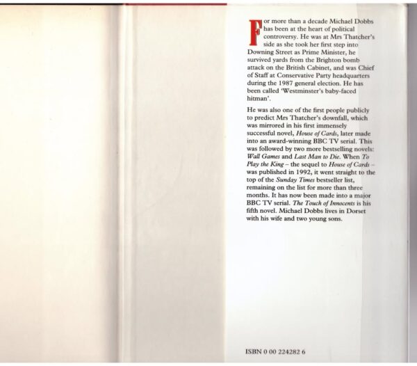 Touch of Innocents4 The Touch Of Innocents — Michael Dobbs secondhand book