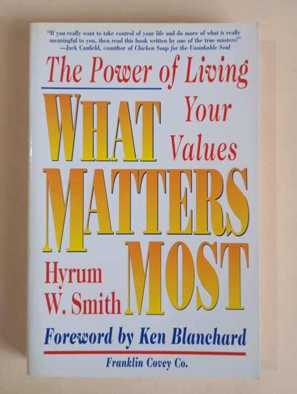 What Matters Most – Hurym W. Smith secondhand book
