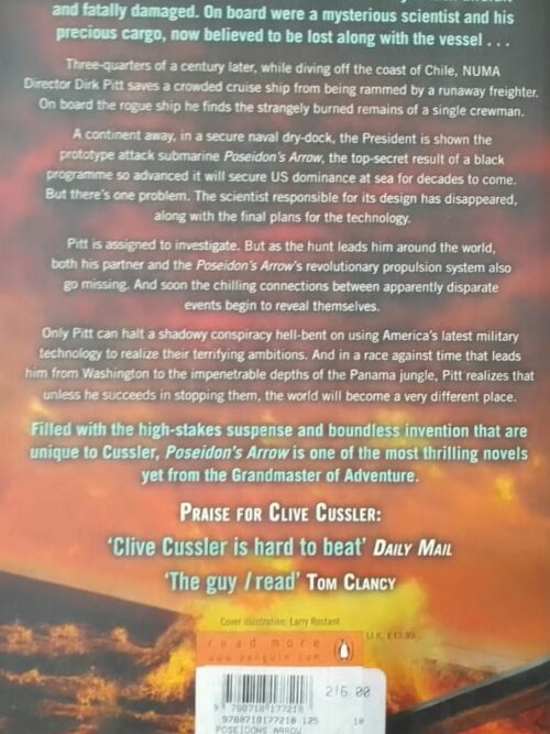Poseidon’s Arrow – Clive Cussler secondhand book