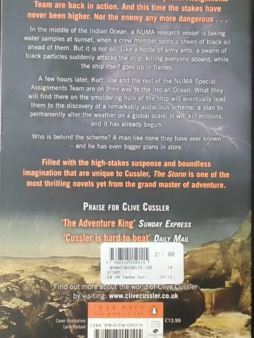The Storm – Clive Cussler secondhand book