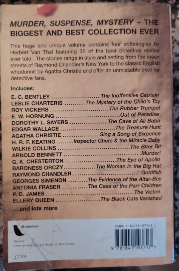 The Mammoth Book Of Great Detective Stories – Herbert Van Thal secondhand book