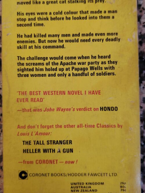 Last Stand At Papago Wells – Louis L’Amour secondhand book