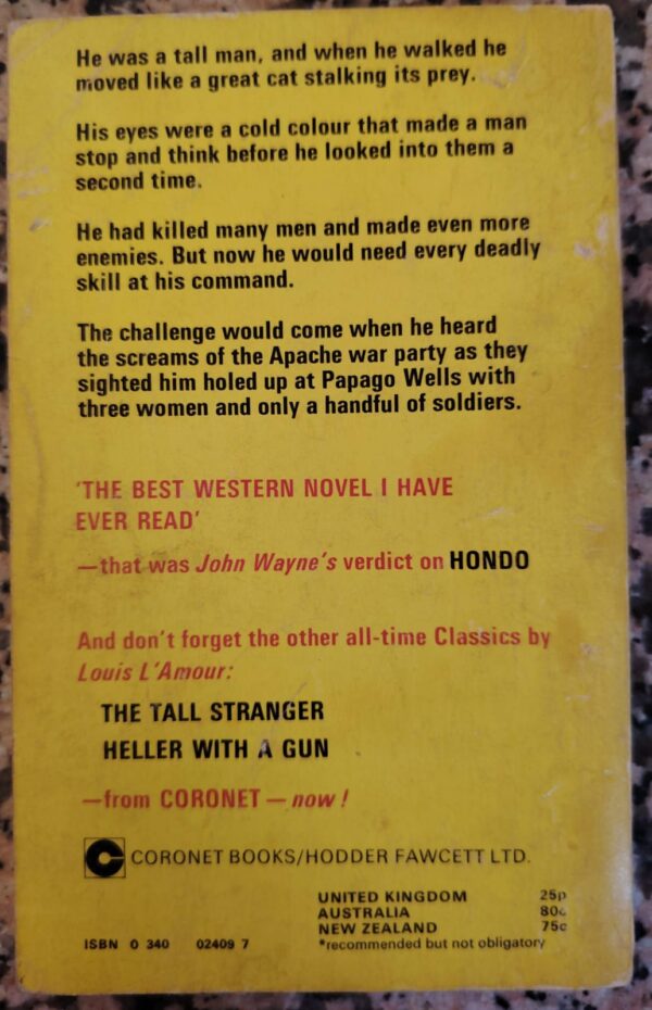 Last Stand At Papago Wells – Louis L’Amour secondhand book