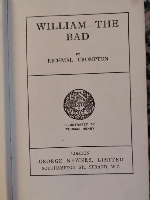 William The Bad – Richmal Crompton secondhand book