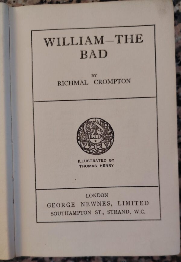 William The Bad – Richmal Crompton secondhand book