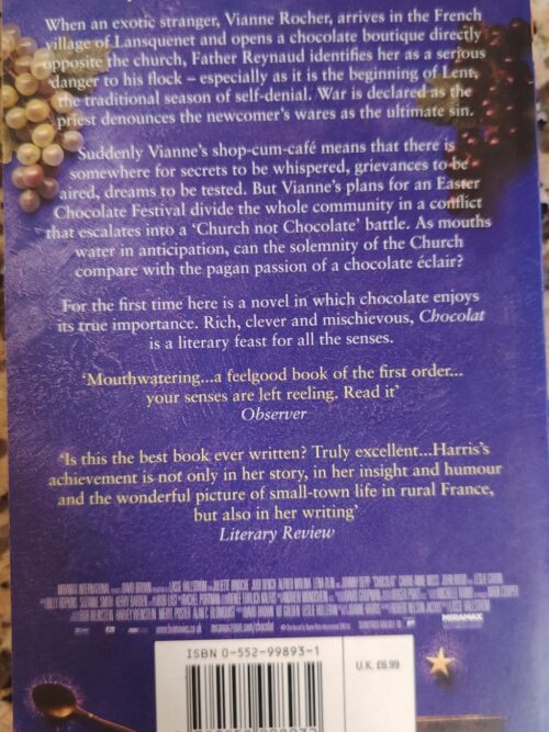 Chocolat – Joanne Harris secondhand book